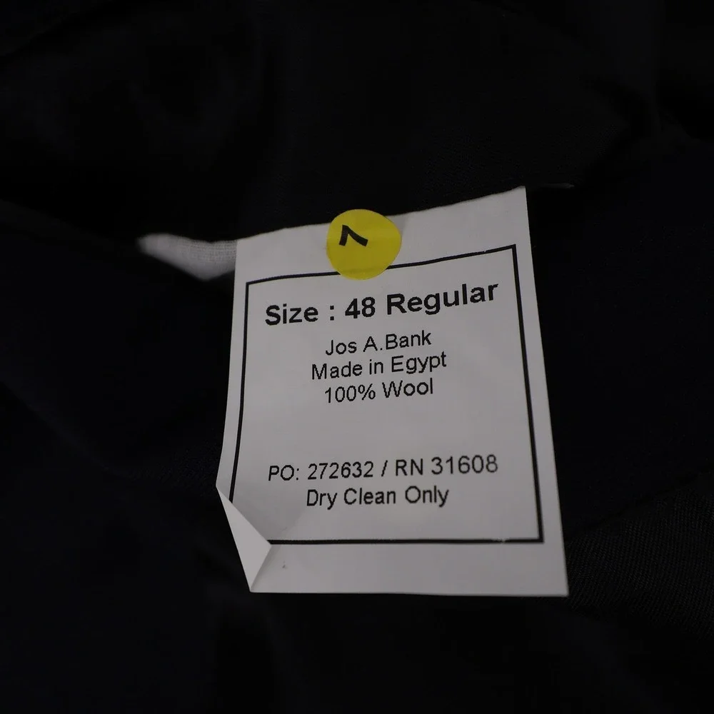 Jos. A. Bank Signature Tailored Blazer Navy Blue Mens 48 Regular